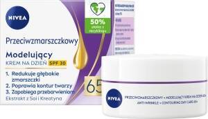 NIVEA Przeciwzmarszczkowy + Modelujący Krem na Dzień SPF30 65+ 50 ml