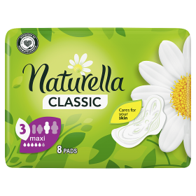 Naturella Classic Maxi Camomile Podpaski ze skrzydełkami x8