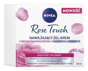 Nivea Rose Touch Nawilżający żel-krem do twarzy 50 ml