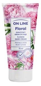 ON LINE Floral Kwiatowy Krem do rąk - Piwonia & Róża 75ml