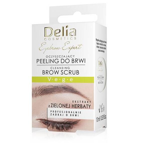 Oczyszczający peeling do brwi DELIA COSMETICS, 10 ml