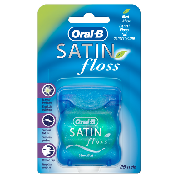 Oral-B Satin Floss Mint Nić Dentystyczna 25 m