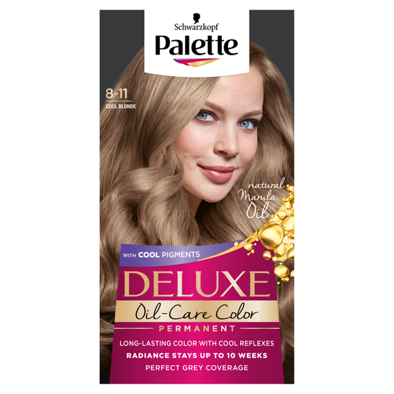 Palette Deluxe Oil-Care Color Farba do włosów 8-11 chłodny blond