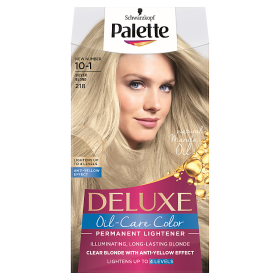 Palette Deluxe Oil-Care Color Farba do włosów srebrzysty blond 218