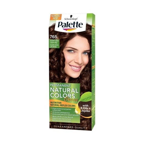 Palette Permanent Natural Colors Farba do włosów Złocisty czekoladowy brąz 765