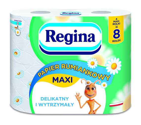 Papier Toaletowy REGINA Rumiankowy 4 Rolki MAXI