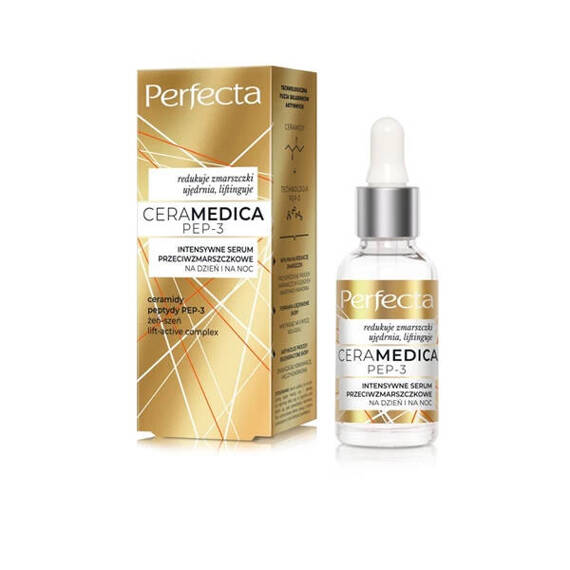 Perfecta Ceramedica PEP-3 Intensywne serum przeciwzmarszczkowe na dzień i na noc 30 ml