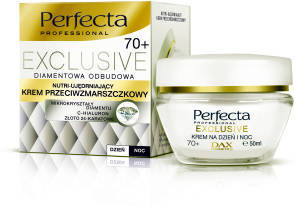 Perfecta Exclusive Diamentowa Odbudowa Multi ujędrniający krem przeciwzmarszczkowy 70+ 50ml