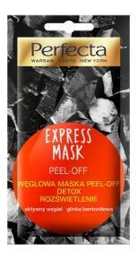 Perfecta Express Mask Węglowa Maska Peel-Off Detox Oczyszczająca 10 ml