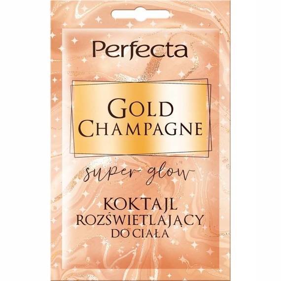 Perfecta Gold Champagne, koktajl rozświetlający do ciała, 18 ml