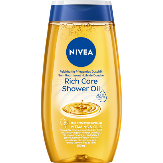 Pielęgnujący olejek pod prysznic Nivea Natural Oil 200 ml