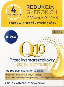 Q10 Ekstra Odżywienie Przeciwzmarszczkowy Odbudowujący krem na dzień Spf15 50 ml