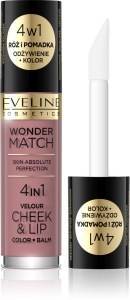 ROZ I POMADKA W PLYNIE WONDER MATCH 4IN1 VELOUR CHEEK&LIP 02