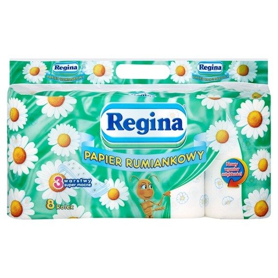 Regina Rumiankowy papier toaletowy 3 warstwy 8 rolek