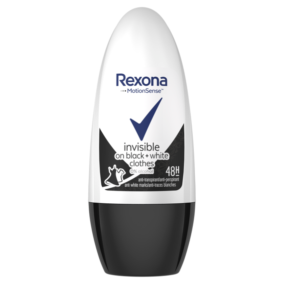 Rexona Invisible Black + White Diamond Antyperspirant w kulce dla kobiet 50 ml