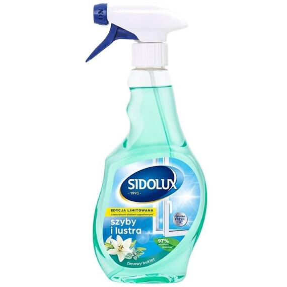 SIDOLUX płyn do mycia szyb i luster - zimowy bukiet 500 ml