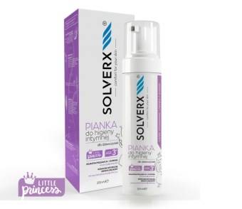 SOLVERX Little Princess PIANKA DO HIGIENY INTYMNEJ dla dziewczynek 3+ 200 ml