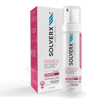 SOLVERX Sensitive Skin Pianka do higieny intymnej 200 ml