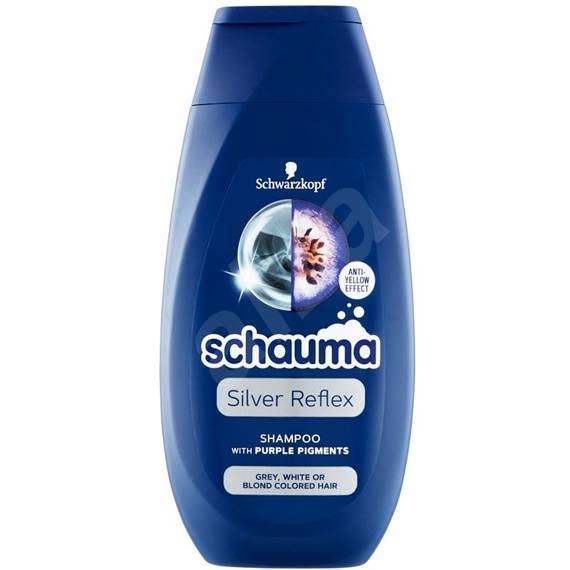 Schwarzkopf Schauma Silver Reflex szampon do włosów siwych, platynowych i blond przeciw żółtym tonom 250ml