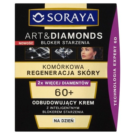Soraya Art&Diamonds Komórkowa Regeneracja Skóry 60+ Odbudowujący krem na dzień 50ml