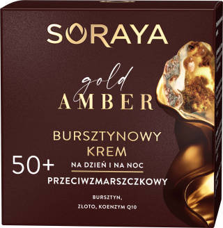 Soraya Gold Amber Bursztynowy krem przeciwzmarszczkowy na dzień i na noc 50+
