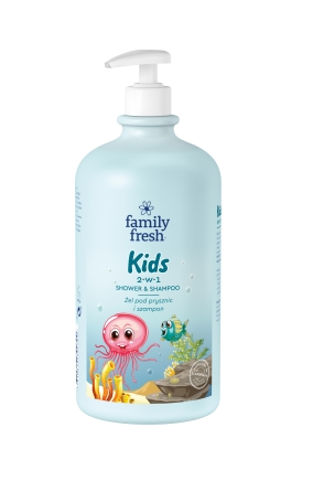 Soraya family fresh Dla Dzieci Delikatny kremowy żel pod prysznic i szampon 2 w 1 1000ml