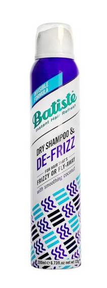 Suchy szampon do każdego koloru włosów Batiste Dry Shampoo and De-Frizz 200 ml