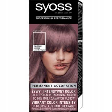 Syoss Permanent Coloration PANTONE farba do włosów trwale koloryzująca 8-23 Lawendowy Kryształ
