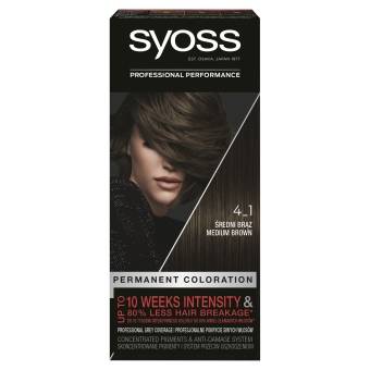 Syoss Permanent Coloration farba do włosów 4_1 Średni Brąz / Medium Brown