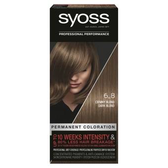 Syoss Permanent Coloration farba do włosów 6_8 Ciemny Blond.