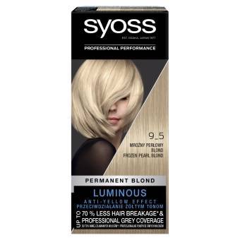 Syoss Permanent Coloration farba do włosów 9-5 Mroźny perłowy blond / Frozen Pearl Blond