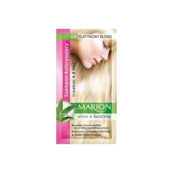 Szamponetka Marion saszetka szampon koloryzujący Platynowy Blond 69