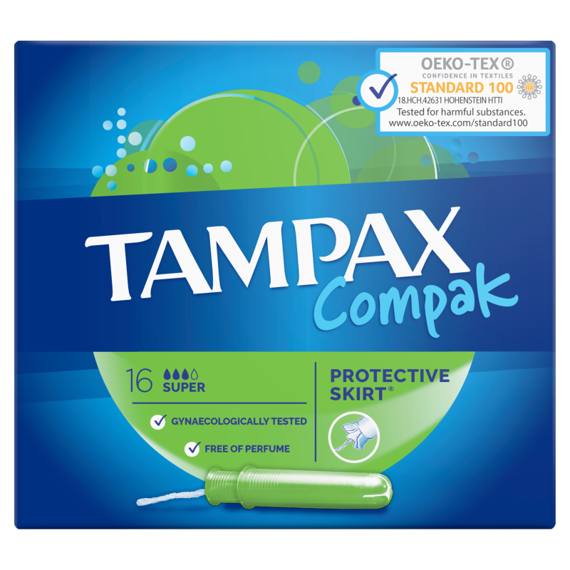 Tampax Compak Super Tampony z aplikatorem, 16 sztuk