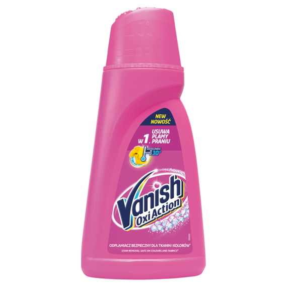 Vanish Oxi Action Odplamiacz do tkanin w płynie 1 l