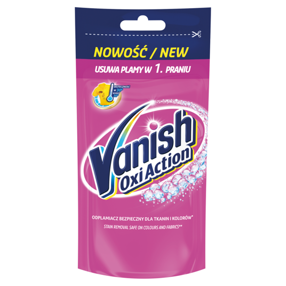 Vanish Oxi Action Odplamiacz do tkanin w płynie 100 ml