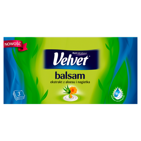 Velvet Balsam Chusteczki uniwersalne z ekstraktem z aloesu i nagietka 70 sztuk