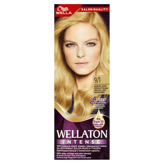 Wella Wellaton Krem intensywnie koloryzujący rozświetlony popielaty blond 9/1