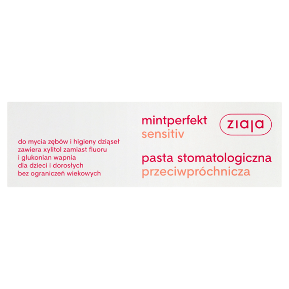 Ziaja Mintperfekt Sensitiv Pasta stomatologiczna przeciwpróchnicza 75 ml